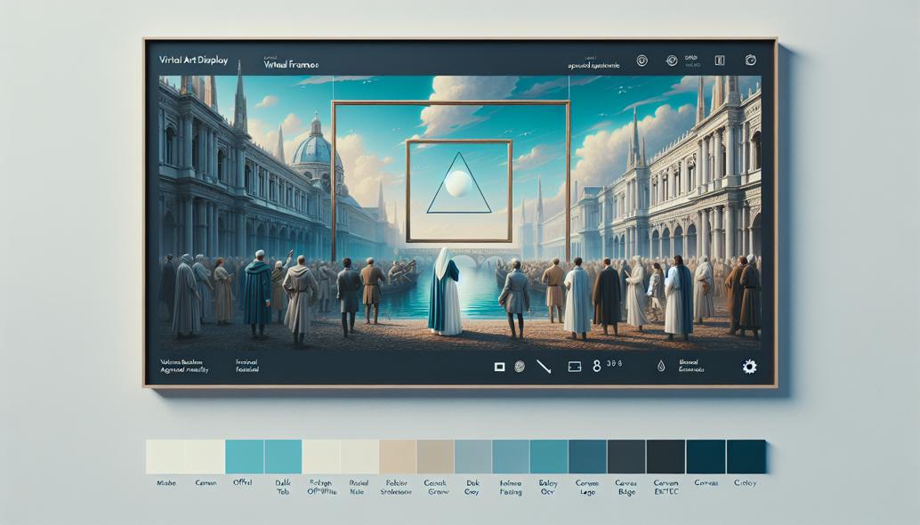 Virtual Frames and Augmented Reality in Art Display