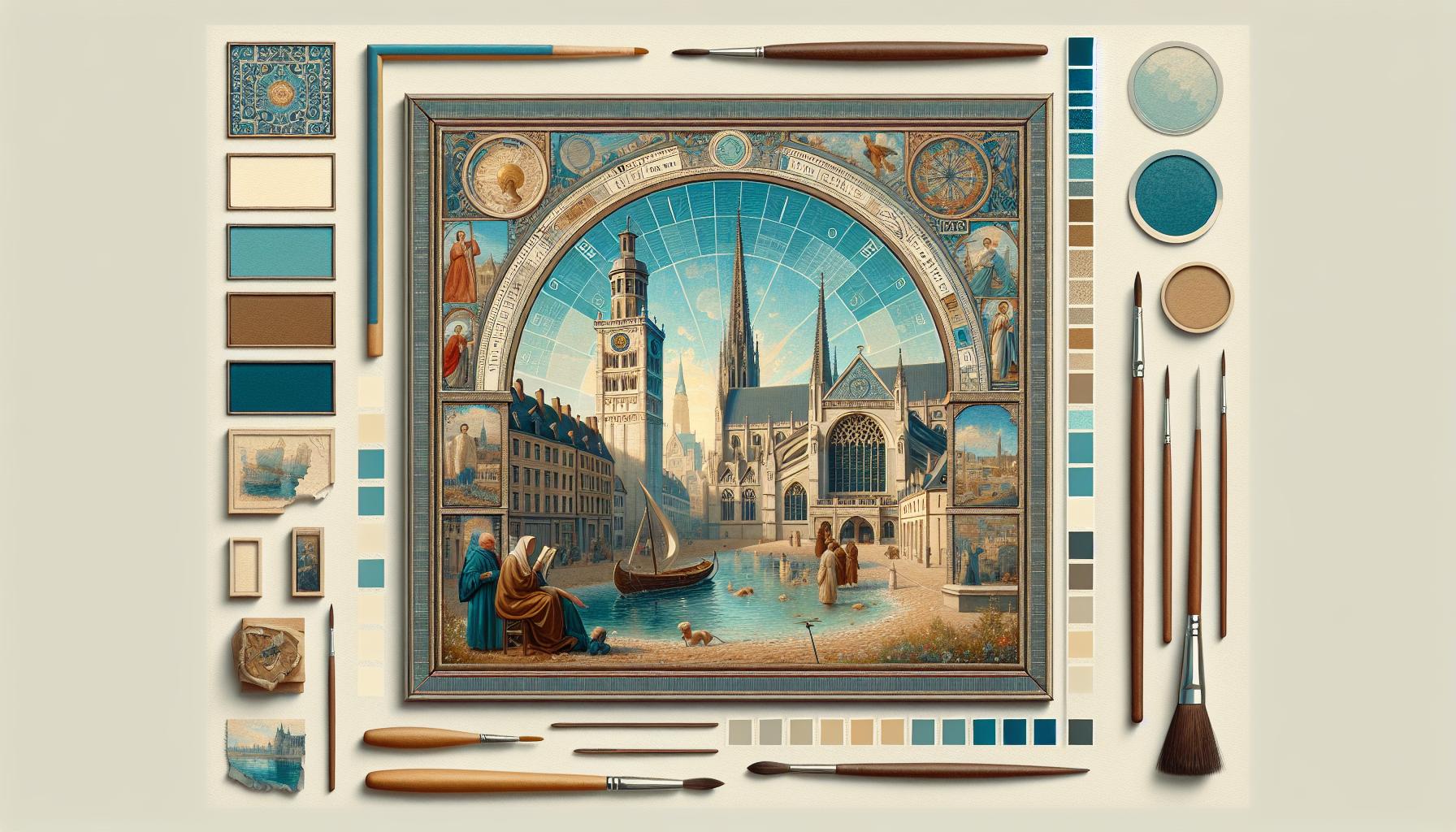 Enhancing Portrait Paintings with Virtual Frames - A Painter’s Guide