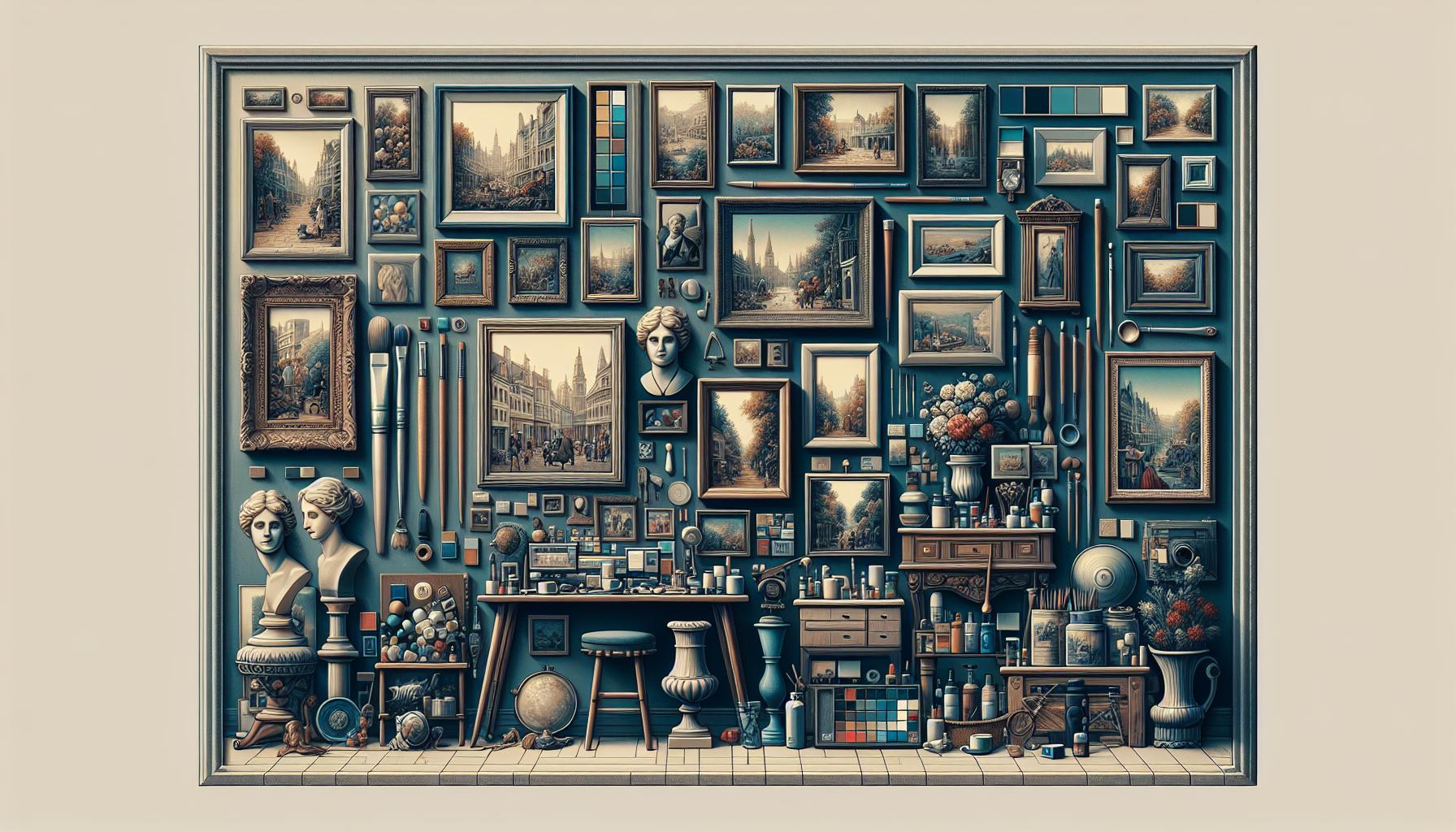 Creating a Professional Online Art Portfolio with Virtual Frames