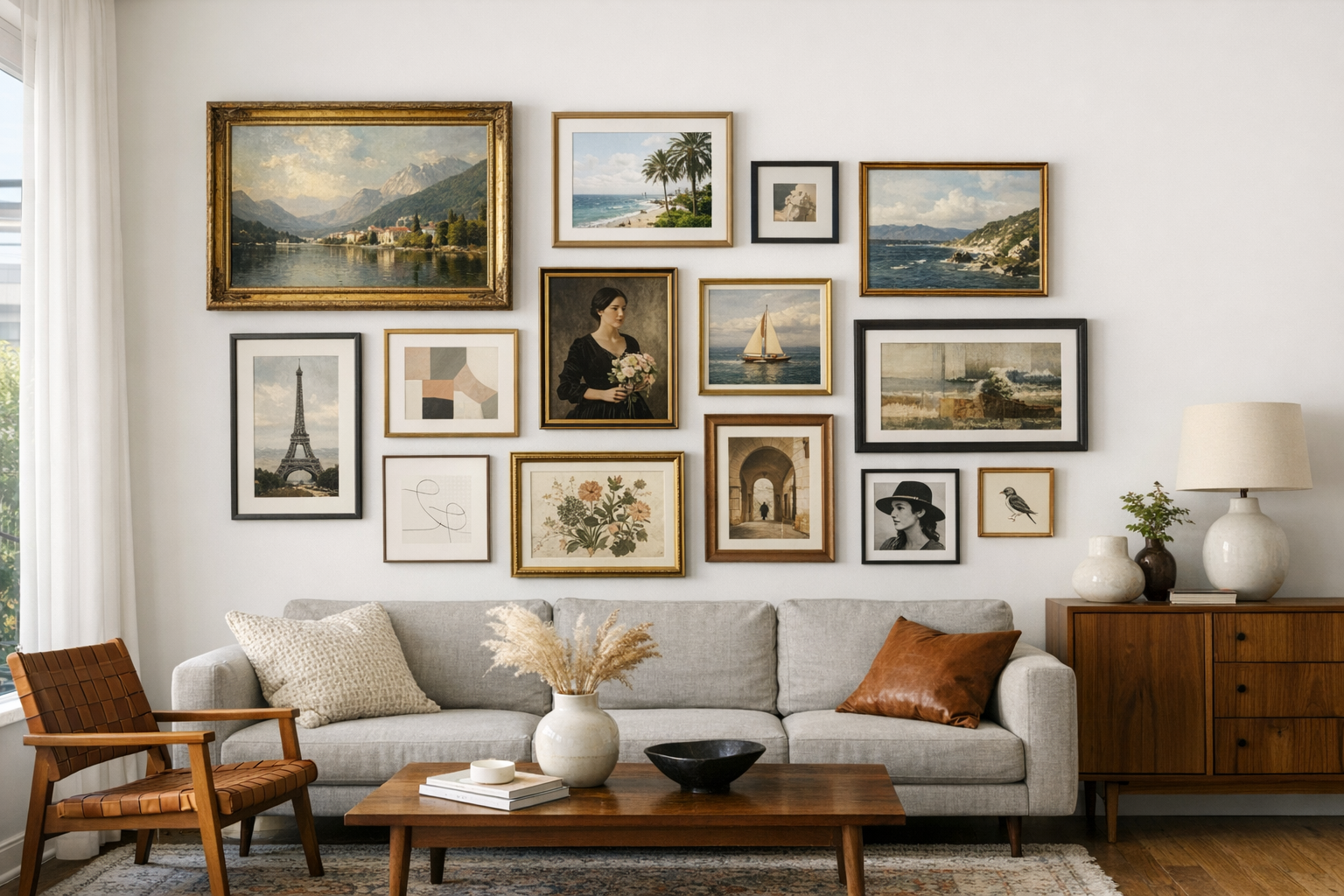 Gallery Wall Layout Ideas
